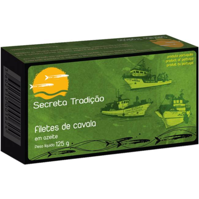 Filetes de Cavala em Azeite (125g) - Secreta Tradição – Conservas do Alentejo